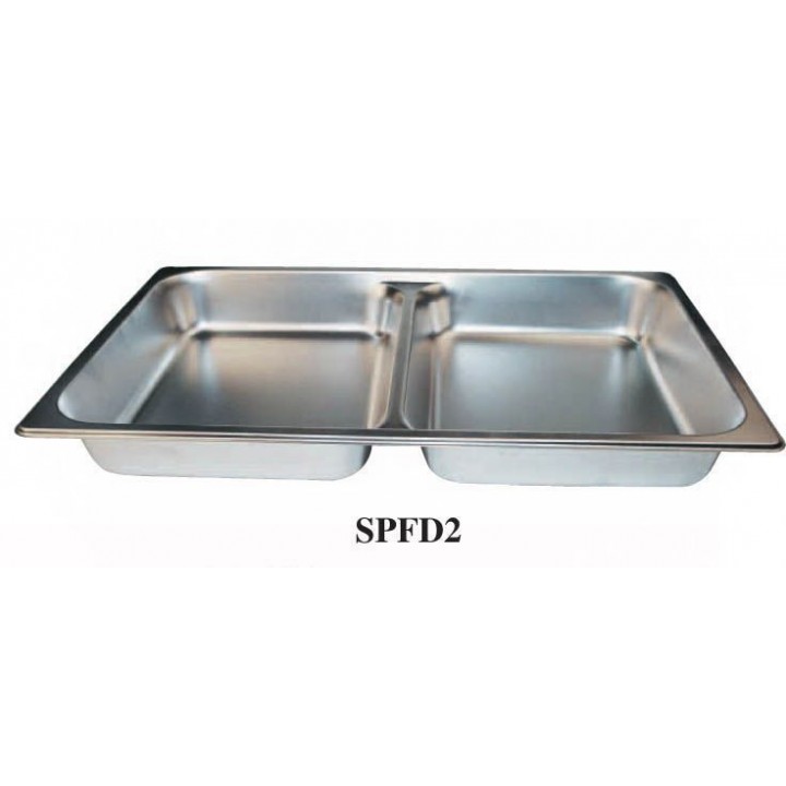 1/1 Size Divided Food Pan, S/S - 6/Case