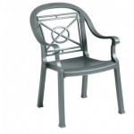 Dining Armchair, Victoria Classic Charcoal - 4/Case