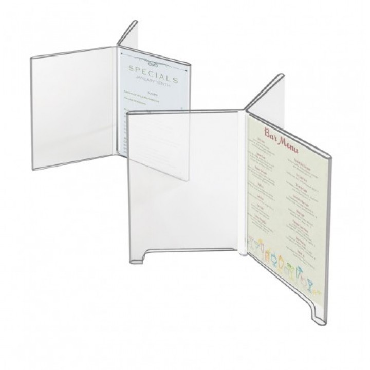 Cal-Mil 576 Classic 3-Wing Tabletop Cardholder (Footed)