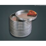 14" Pizza Pan, Straight Sided Self-Stacking, Heavy Weight Aluminum - 12/Case