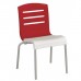 Domino Stacking Chair Red - 12/Case