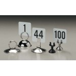 2.5" H Number Stand, S/S, Silver - 600/Case