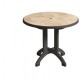 38" Folding Table, Round, , Siena, Charcoal - 12/Case