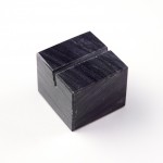Card Holder, Marble, Square, Black 1-1/4 Lx1-1/4 Wx1 H - 192/Case