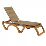Chaise, Java All Weather Wicker Honey - 2/Case