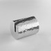 Card Holder, Aluminum, Hammered, Angled-Cut Cylinder 1-1/4 Lx7/8 Wx7/8 H - 144/Case