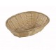9.5" x 6.5" x 2.75" Poly Woven Baskets, Oval, Natural - 12/Case