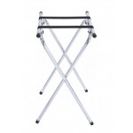 31"H Folding Tray Stand, Chrome - 6/Case