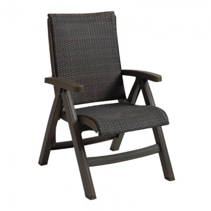 Java All-Weather Wicker Chair Espresso - 2/Case