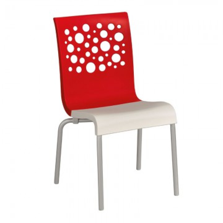 Tempo Stacking Chair Red - 12/Case
