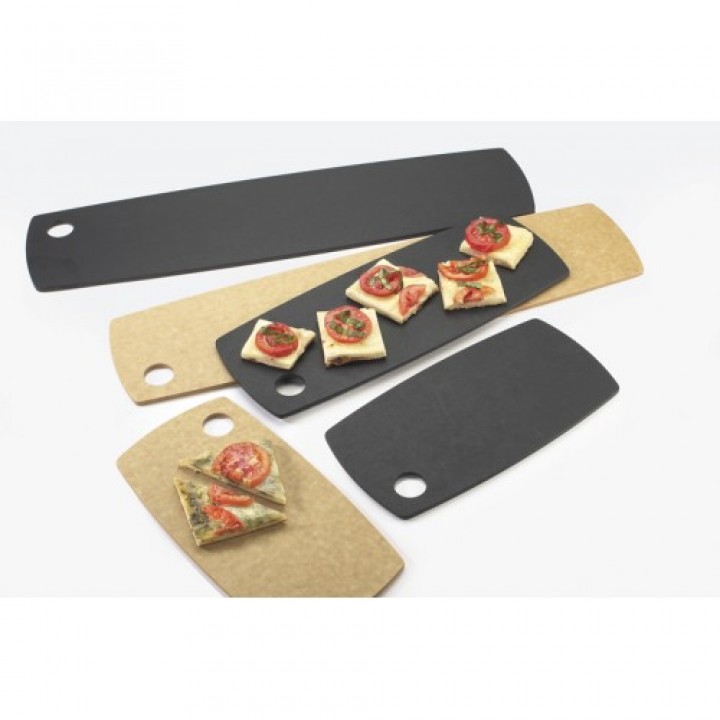 Cal-Mil 1531-612-13 Flat Bread Serving/Display Boards (12Wx6Dx.25H - Black)
