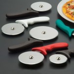 Pizza Cutter, Plastic Handle W/Green Handle, 4 Dia. 4 Dia. Wheel W/Green Handle - 72/Case