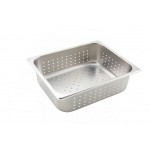 1/2 Size 4" Steam Pan, Perforated, S/S - 6/Case