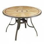 48" Table with Metal Legs, Round,  Louisiana Bronze Mist - 1/Case
