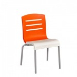 Stacking Chair, Domino Orange - 12/Case
