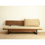 Lobby — bench sofa Raintree, steel. 2 seater 1800x700x850 mm