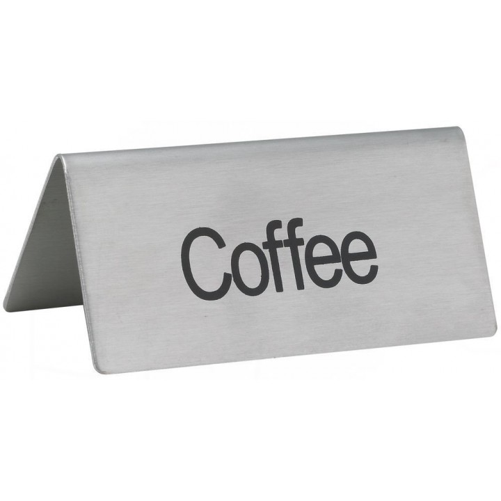 Tent Sign, Coffee, S/S - 12/Case