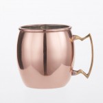 Moscow Mule Mug, Plain, Copper/Brass, 16 Oz. 16 Oz., 3-3/4 Dia.x4-3/4 H - 24/Case