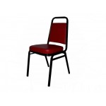 Stacking Chair, Burgundy Pad