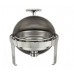 6 Ltr Round Chafer, Roll-Top, Heavyweight, Madison, S/S - 1/Case