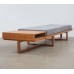Contemporary living bench. 1800x600x450. Mahogany