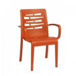 Stacking Armchair, Essenza Orange - 4/Case