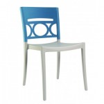 Stacking Chair, Moon Storm Blue - 12/Case