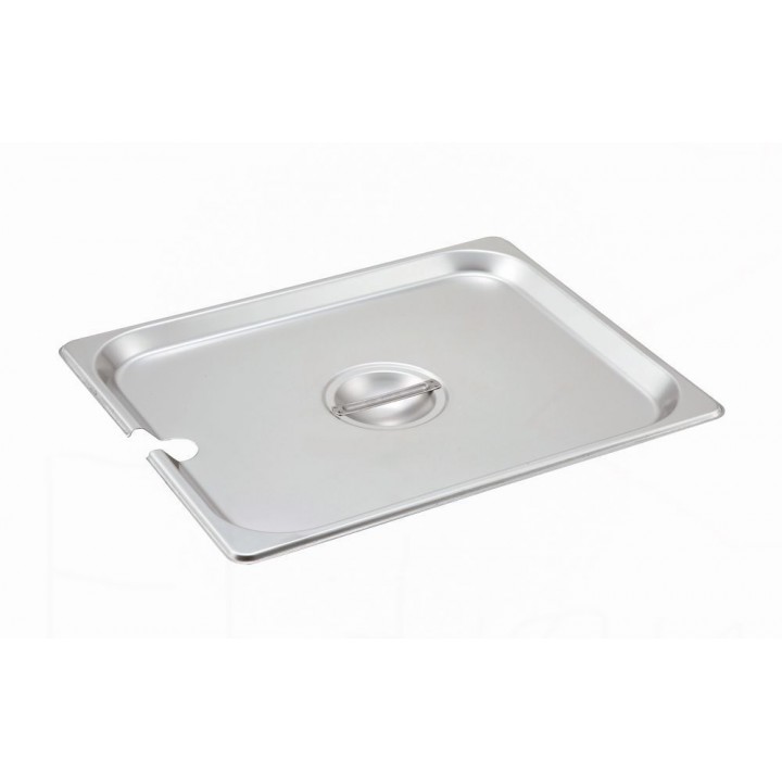 Steam Pan Cover, 1/2 Size, Slotted, S/S - 12/Case