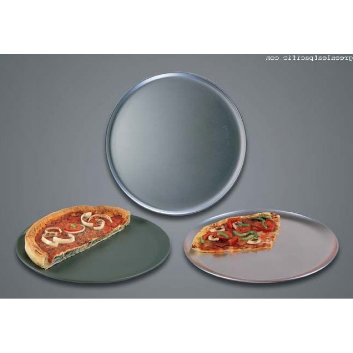 7" Pizza Pan, Wide Rim, Aluminium - 72/Case