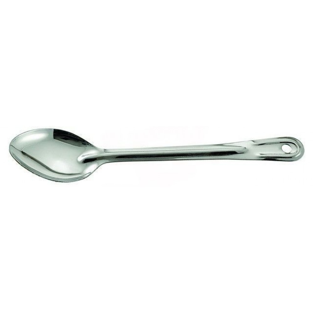1 Winco 13 Stainless Steel Solid Basting Spoon