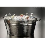 Party Tub, Hammered 19-1/2 Lx9 Wx13-1/2 H - 1/Case