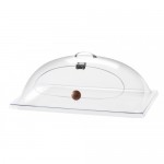 Cal-Mil 367-12 Clear Chafer Cover with Front Door (12Wx20Dx7H)