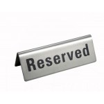 Tent Sign, Reserved, S/S - 12/Case