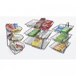 Cal-Mil 1292-3 Round Wire Merchandisers (12Wx18Dx22H - 3 Tier)