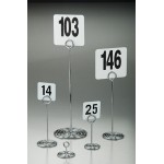 1" Number Stand, Steel, Chrome - 144/Case