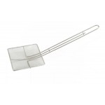 6.75" Mesh Skimmer, Square, Nickel Plated - 12/Case