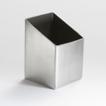 Holder, Sugar Packet/Cube, Stainless Steel, Satin, Square-Angled 2 Lx2 Wx2-3/4 H - 48/Case