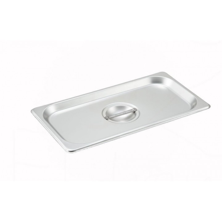 1/3 Size Steam Pan Cover, S/S - 12/Case