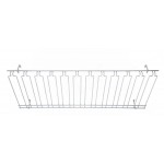 18" x 48" x 4" Glass Rack, Overhead, 11 Channels, Chrome Plated - 2/Case