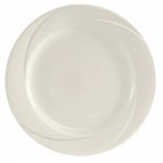 12.5" Plate, San Marino, AlumaTux, Bone White - 12/Case