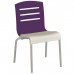 Domino Stacking Chair Eggplant - 12/Case