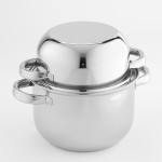 Stainless Steel Mussel Server, 118 Oz. 7-3/4 Dia.x7-3/4 H - 6/Case