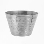 Sauce Cup, Stainless Steel, Round, Hammered, 4 Oz. 3 Dia.x2 H - 240/Case