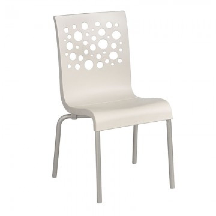 Tempo Stacking Chair White - 12/Case
