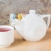 18 Oz. Tea Pot With Lid, White, DuraTux - 12/Case