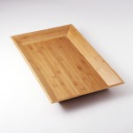 21"x13" Tray, Bamboo, Brown - 6/Case