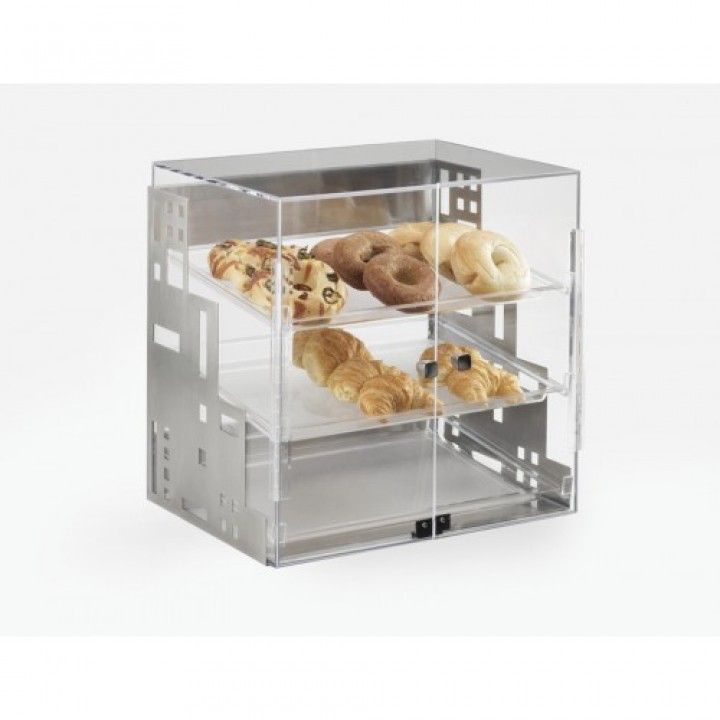 Cal-Mil 1621-55 Squared Bakery Display Case (15Wx13Dx19H - Silver)