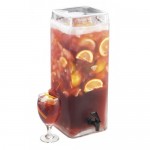 Cal-Mil 1733-2 Square Glass Infusion Dispenser (7Wx9Dx12H - 2 Gallon)