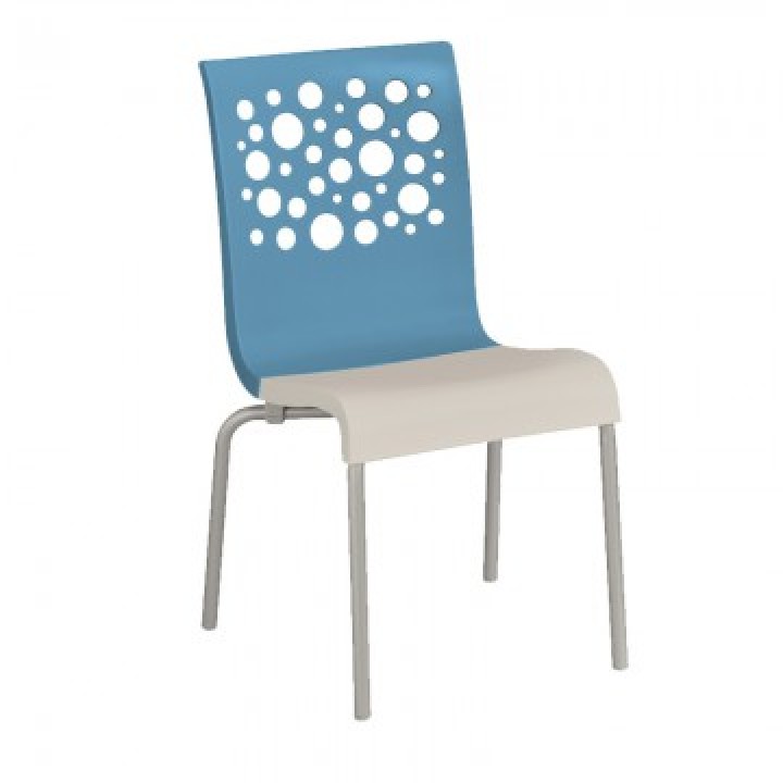 Tempo Stacking Chair Storm Blue - 12/Case