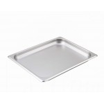 1/2 Size Steam Pan, 1.25", 25 Ga StraiGHT-Sided, S/S - 12/Case
